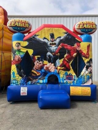 Justice League Castle Jumper Moonwalk Bounce House Inflatable 13x13 Licensed