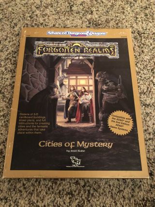 Advanced Dungeon And Dragons Ad&d Forgotten Realms Cities Of Mystery Euc