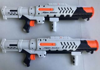 Nerf Soaker Hydro Cannon Blaster Guns Set Of 2.  Both & Summer Ready