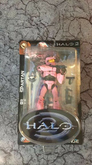 Halo 2 Exclusive Pink Spartan Figure With Sword Limited To 2000