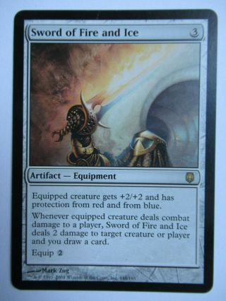 [1x] Sword Of Fire And Ice [x1] Lp Darksteel Magic The Gathering Mtg