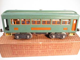 Lionel 339 Pullman Car Peacock and Orange Boxed Standard Gauge X19148 2