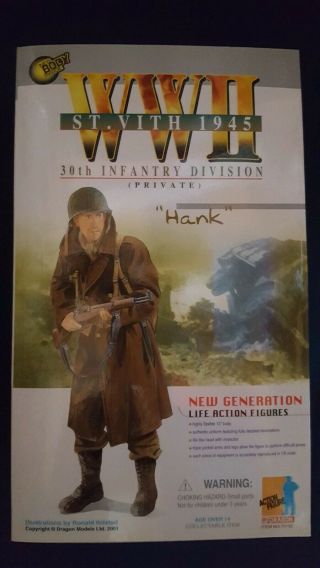 Dragon 2001 St.  Vith 1945 30th Infantry Division Private " Hank " 12 In