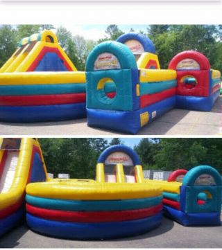 Adrenaline Rush Extreme Inflatable Obstacle Course By The Inflatable Store/ Hec