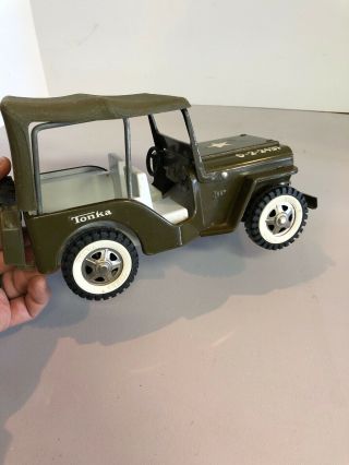 Vintage 1960 ' s Tonka Jeep Commander 304 vintage pressed steel toy 6
