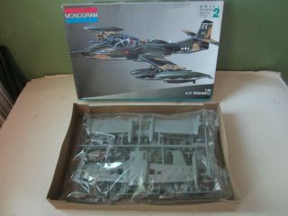 Monogram Military Model 1:48 A - 37 Dragonfly Complete In Bag