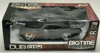 Jada Dub City 1969 Chevrolet Chevelle Ss 1:18 Primer Black With Flame Cc Rare