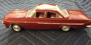 1961 Chevrolet Impala 2 Door Hardtop Model Red.  Needs Your Help.