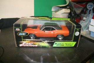 The Fast And The Furious 1970 Dodge Challenger 1:18 Diecast By Ertl