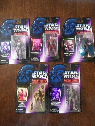 Star Wars Shadows Of The Empire Dash Luke Xizor Leia Chewbacca Figures