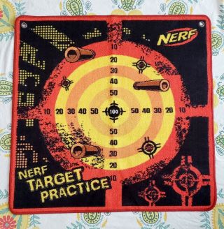 Hasbro Nerf Practice Target Rug Hanging Wall Game Score Competition 32 " X 32 "