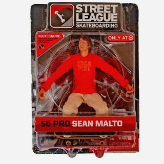 Sean Malto Street League Skateboarding Series 1 Red Shirt Figure Board Dvd 01504