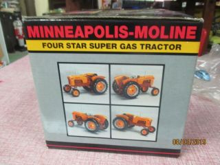 1/16 Minneapolis - Moline 4 Star Gas Tractor Speccast NIB 4