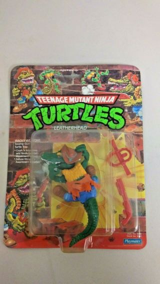 Wy0117 1989 Teenage Mutant Ninja Turtles Leatherhead Asst.  No.  5000 Stock.  No.