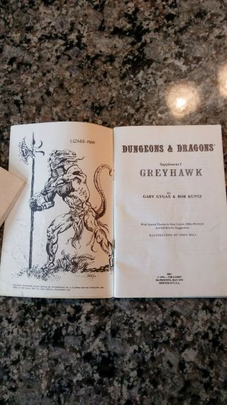 1978 TSR Dungeons And Dragons Greyhawk 2003 9th Printing 5