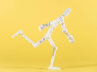 White ModiBot Mo - Customizable Armature / Stop Motion / Action Figure Kit 2