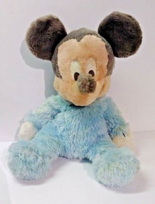Authentic Disney Parks Mickey Mouse Baby Plush Rattle 11 "