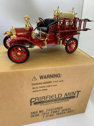Ford 1914 Model T Fire Engine 1:18 Scale Die Cast Item No 20038 Signature Series