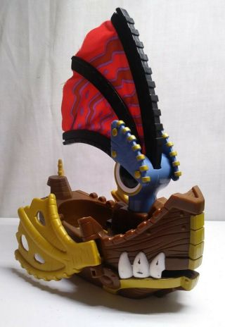 2010 Fisher Price Imaginext Pirate Skiff Ship Sail Boat Toy Only No Figures