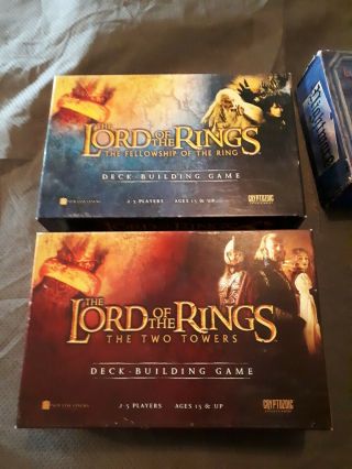 Lord Of The Rings Deck Building Games Cryptozoic Complete Htf