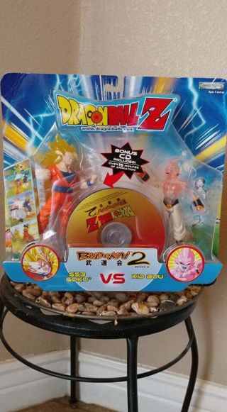 Dragon Ball Z Jakks Pacific 2 Pack Kid Buu Goku Budokai