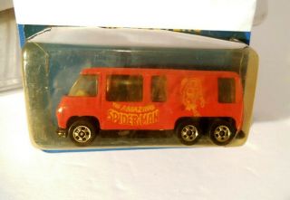Hot Wheels Leo Trail Busters Spiderman Red Gmc Motorhome Loose Protecto India