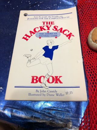 Vintage Hacky Sack Book And Hacky Sack