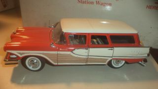 Danbury 1958 Edsel Bermuda Six - Passenger Station Wagon Die - Cast Car