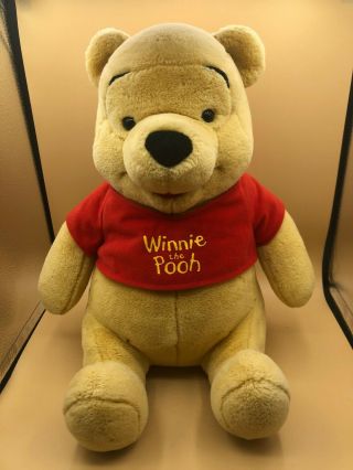 Winnie The Pooh Plush Kids Soft Stuffed Toy Doll Disney Yellow Teddy Bear Book