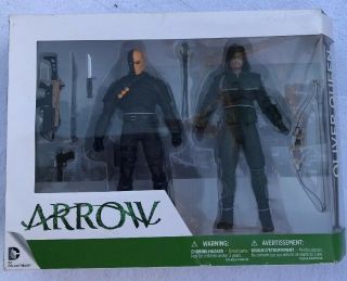Dc Collectibles Green Arrow Oliver Queen & Deathstroke 2 Pack Cw Tv Show