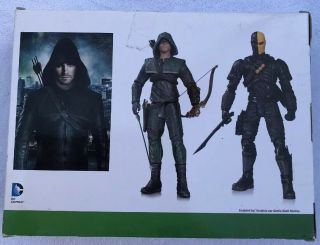 DC COLLECTIBLES Green Arrow OLIVER QUEEN & Deathstroke 2 PACK CW TV show 2