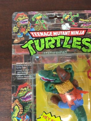 TMNT Teenage Mutant Ninja Turtles Pop Up Display Leatherhead 1989 Card Zoloworld 2