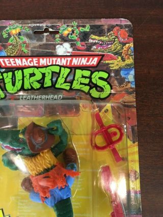 TMNT Teenage Mutant Ninja Turtles Pop Up Display Leatherhead 1989 Card Zoloworld 3