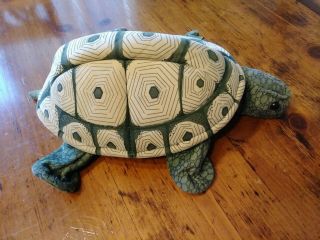 Folkmanis Folktails Turtle Tortoise Plush Hand Puppet Green 11”