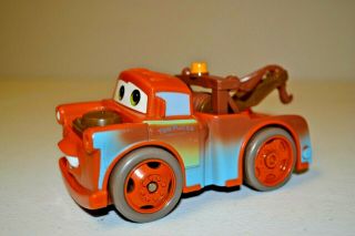 Disney Pixar Cars Tow Mater Shake N Go Brown Truck Talking Mattel 2005