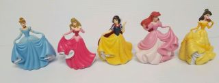 Disney Princess Cinderella Ariel Playset 5 Figure Cake Topper Toy Doll Set