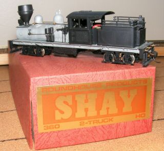 Ho Scale Roundhouse Two Truck Shay Kit Partially Assembled.
