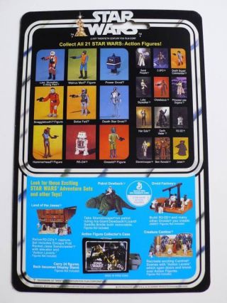 Vintage 1978 Star Wars 21 Back Boba Fett Recard Kit (Figure not) 2