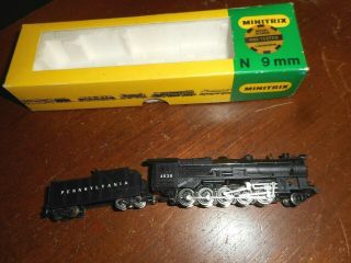 Minitrix N - Scale Pennsylvania 4638 Steam Locomotive & Tender W/box 51 2081 40