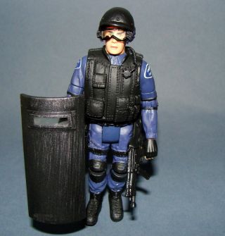 1:18 Intoyz Swat Team Police Shield Law Enforcement Figure 4 " Fit Bbi Dragon