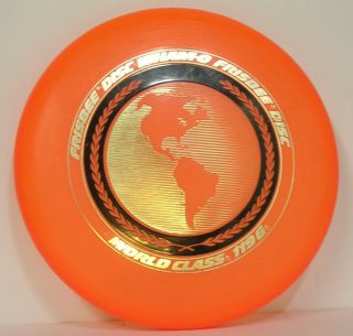 WHAM - O Frisbee Disc World Class 119 G 41 G 1980 Mexico Orange Vtg 80s Rare 2