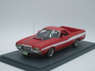 Ford Ranchero Gt 2 - Door Station Wagon 1972 Red 1/43 Neo Resin H20