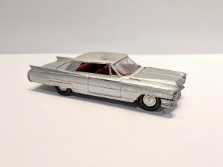 rare MINI - DINKY 1/65 1964 Cadillac Coupe DeVille Silver Red Interior 4