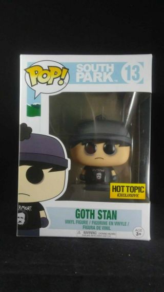 Funko Pop South Park 13 Goth Stan Hot Topic Exclusive