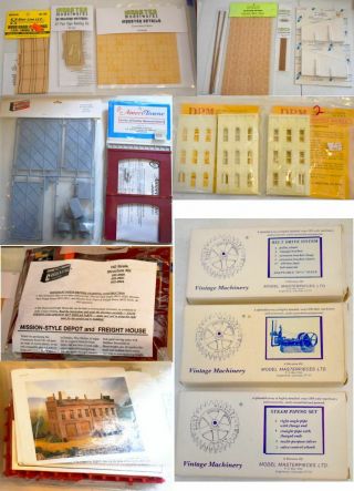 10,  Assorted Building Kits And Detail Parts Ho Scale Au16xp5