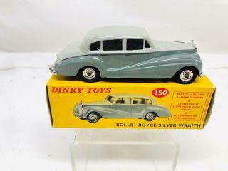 Dinky Vintage Rolls Royce Silver Wraith 150 With Box