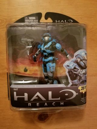 Halo Reach Kat With Helmet Action Figure Mcfarlane Toys Noble Team Series 2