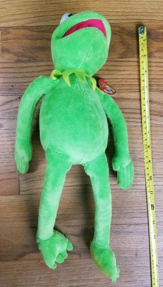 TY Disney Beanie Buddy KERMIT The Frog Baby Muppets w/Tag Plush Buddies 2