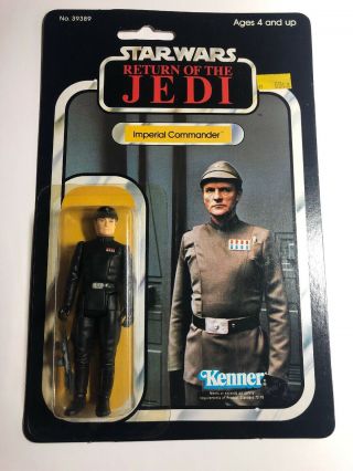 Vintage 1983 Kenner Star Wars Rotj Imperial Commander 77 Back