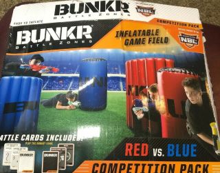 Bunkr Battle Zones Nbl Competition Pack Inflatable Game Field Red V.  S.  Blue